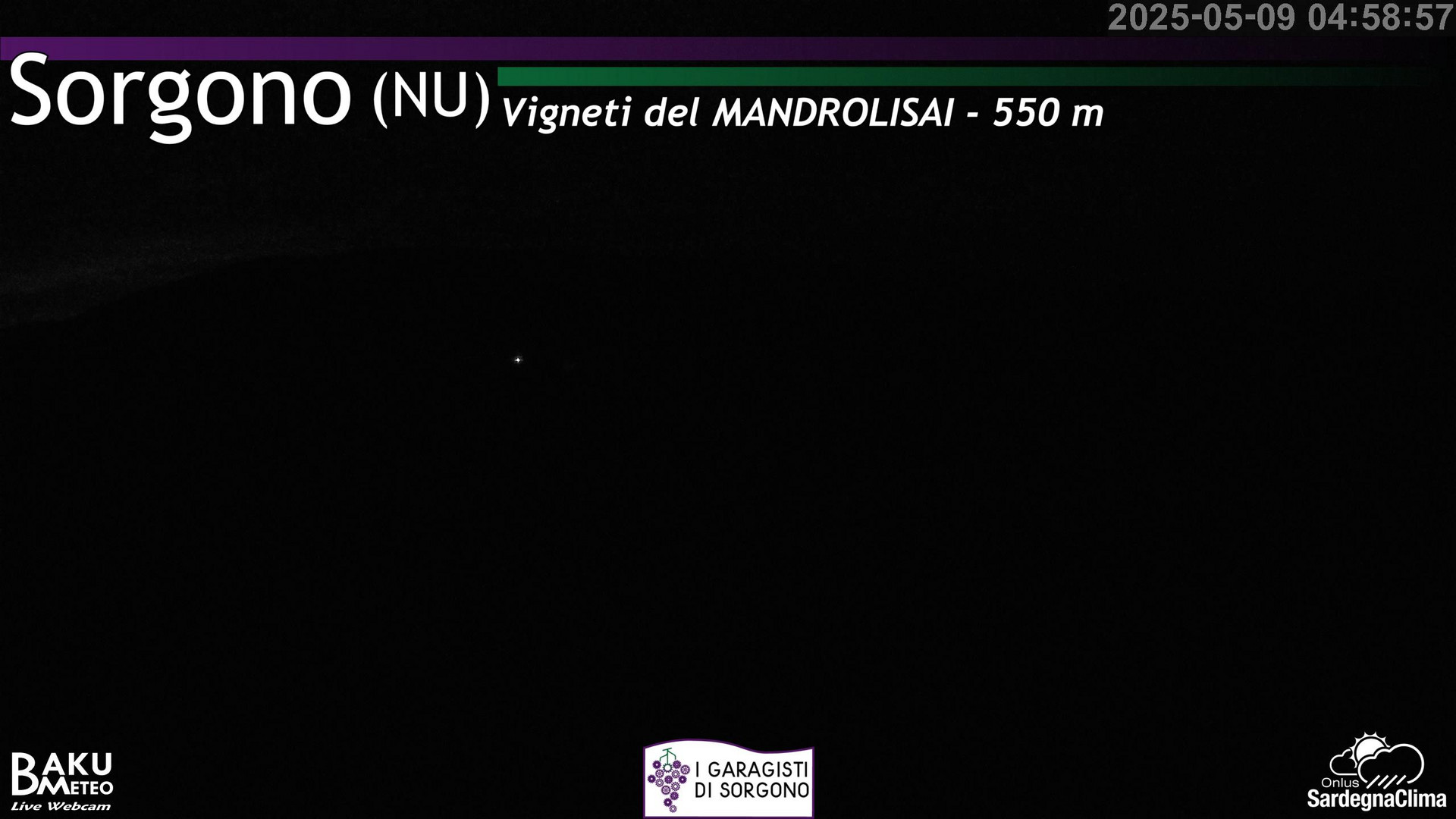 time-lapse frame, Sorgono webcam
