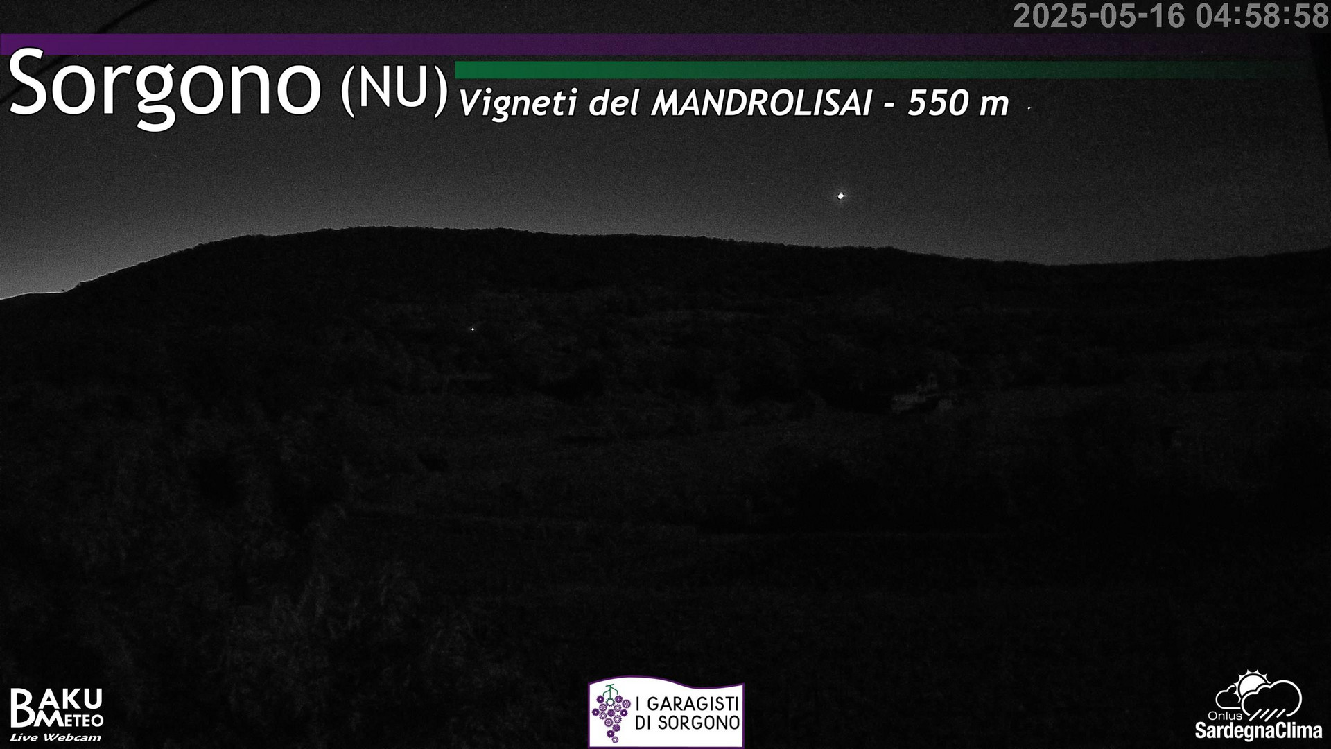 time-lapse frame, Sorgono webcam