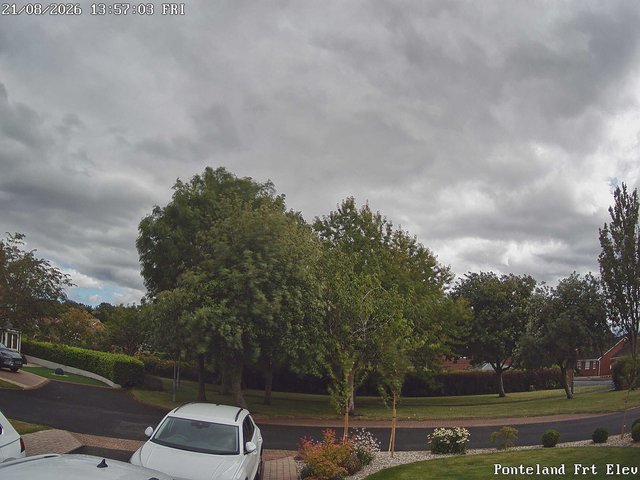 time-lapse frame, Ponteland Front Elev webcam