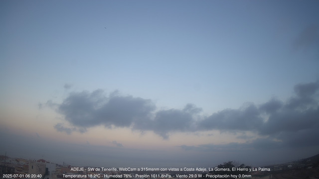 time-lapse frame, Adeje SW webcam