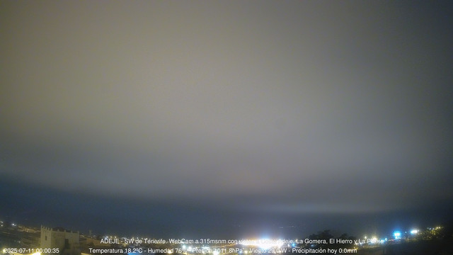 time-lapse frame, Adeje SW webcam
