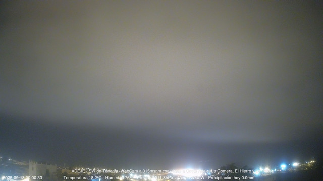 time-lapse frame, Adeje SW webcam