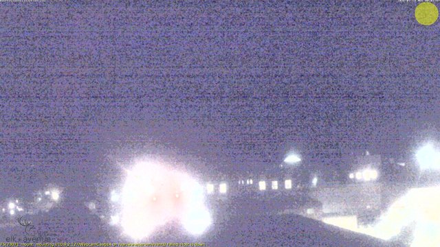 time-lapse frame, Elk + Avenue webcam