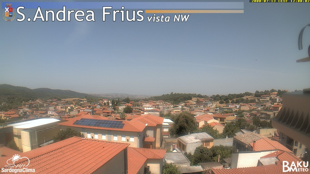 view from Sant'Andrea Frius on 2026-07-13