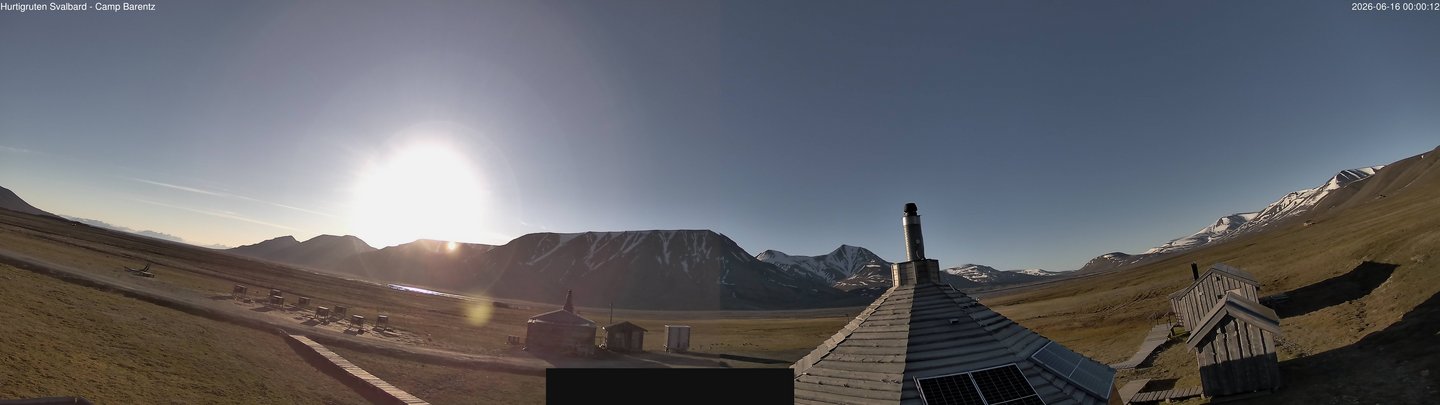 time-lapse frame, Hurtigruten Svalbard - Camp Barentz webcam