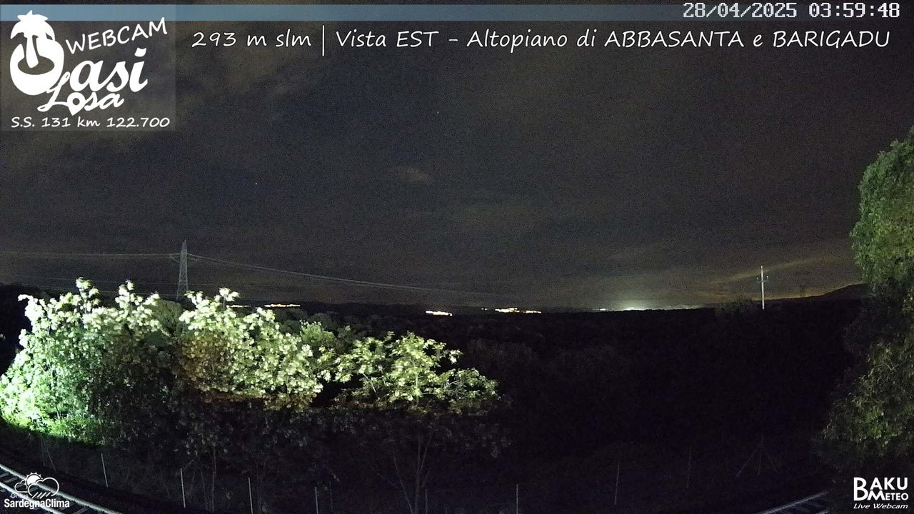 time-lapse frame, Abbasanta webcam