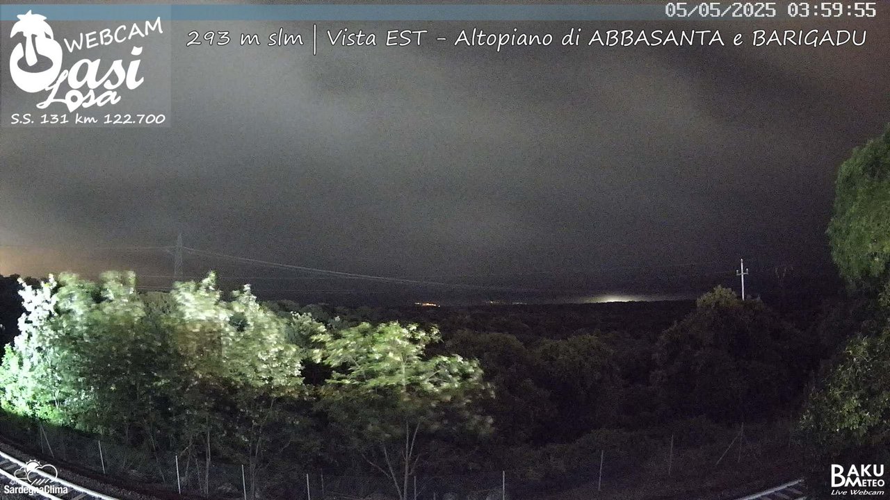 time-lapse frame, Abbasanta webcam