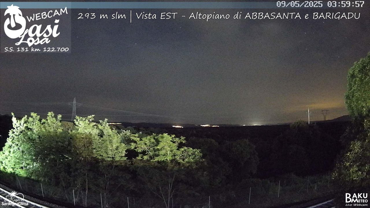 time-lapse frame, Abbasanta webcam