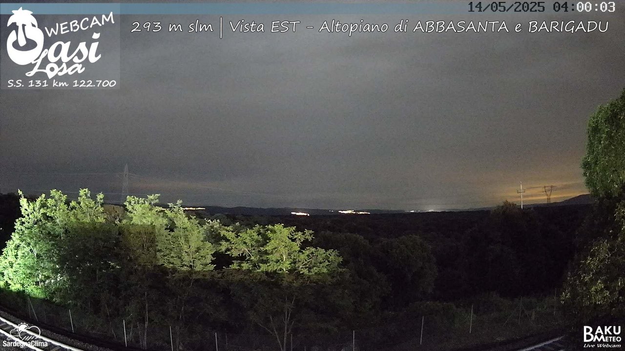 time-lapse frame, Abbasanta webcam