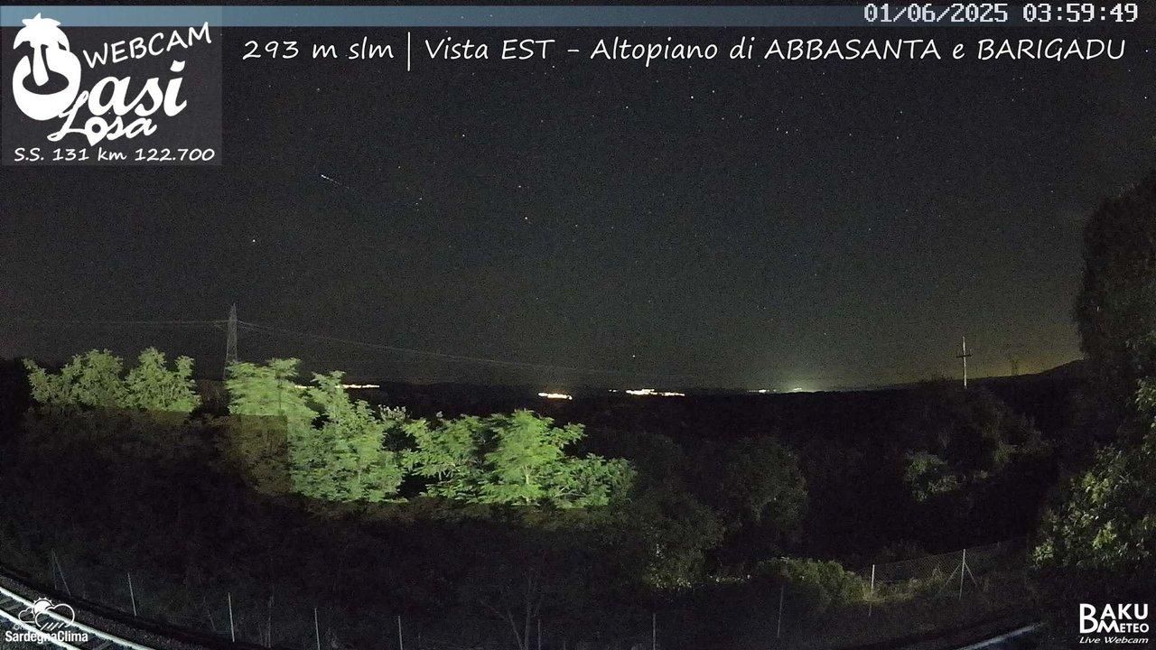 time-lapse frame, Abbasanta webcam
