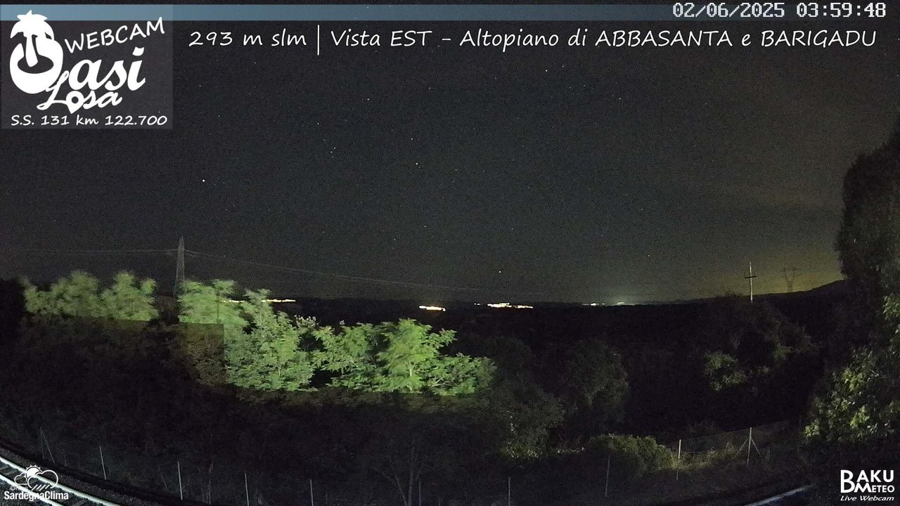 time-lapse frame, Abbasanta webcam