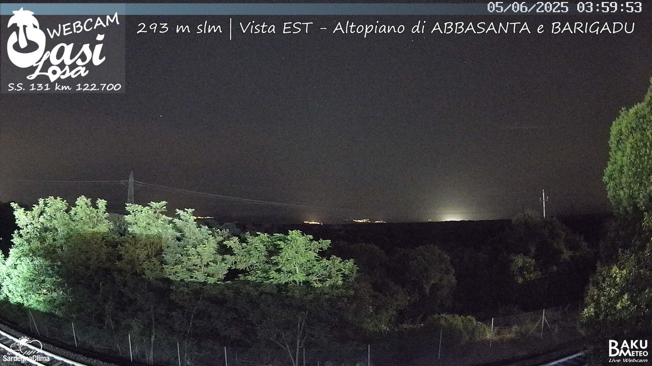 time-lapse frame, Abbasanta webcam