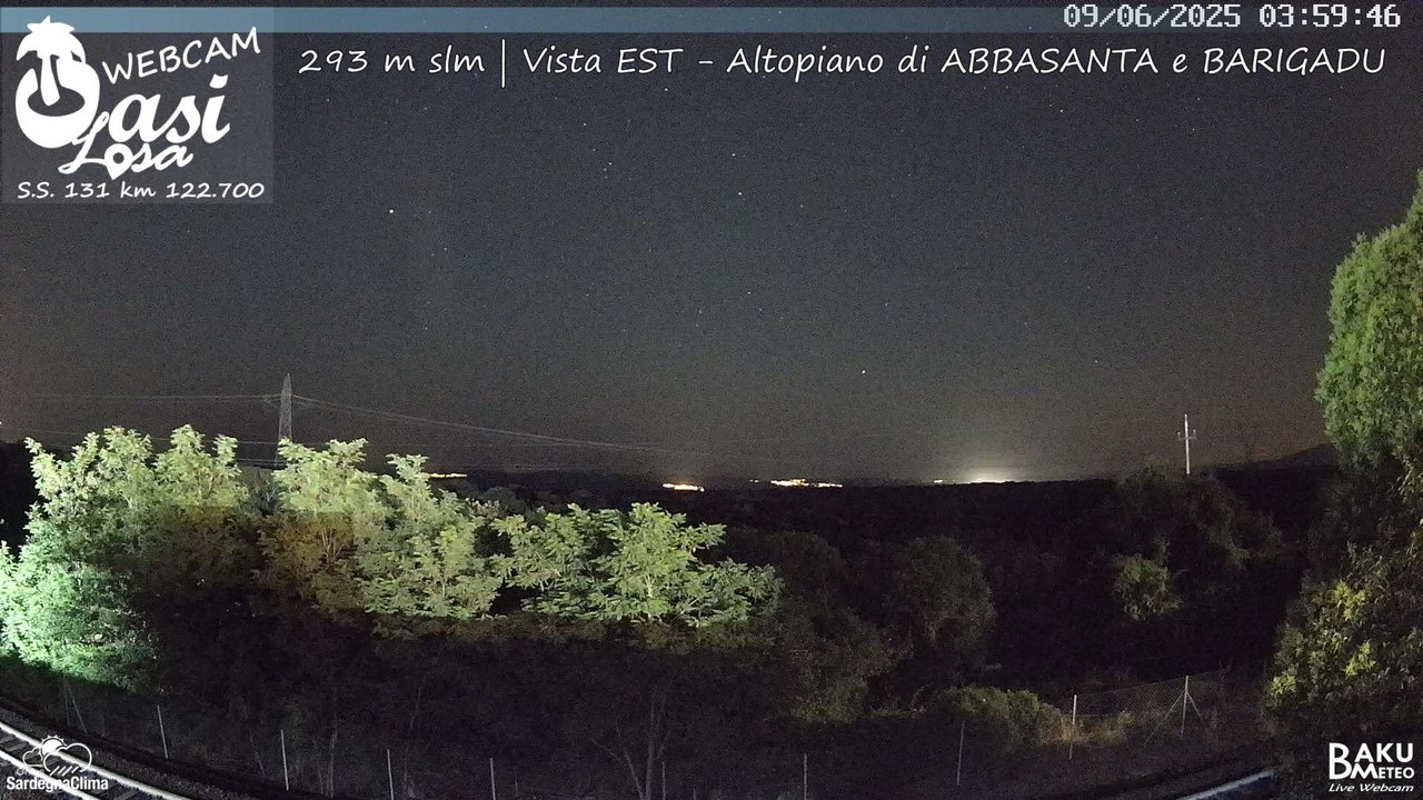 time-lapse frame, Abbasanta webcam