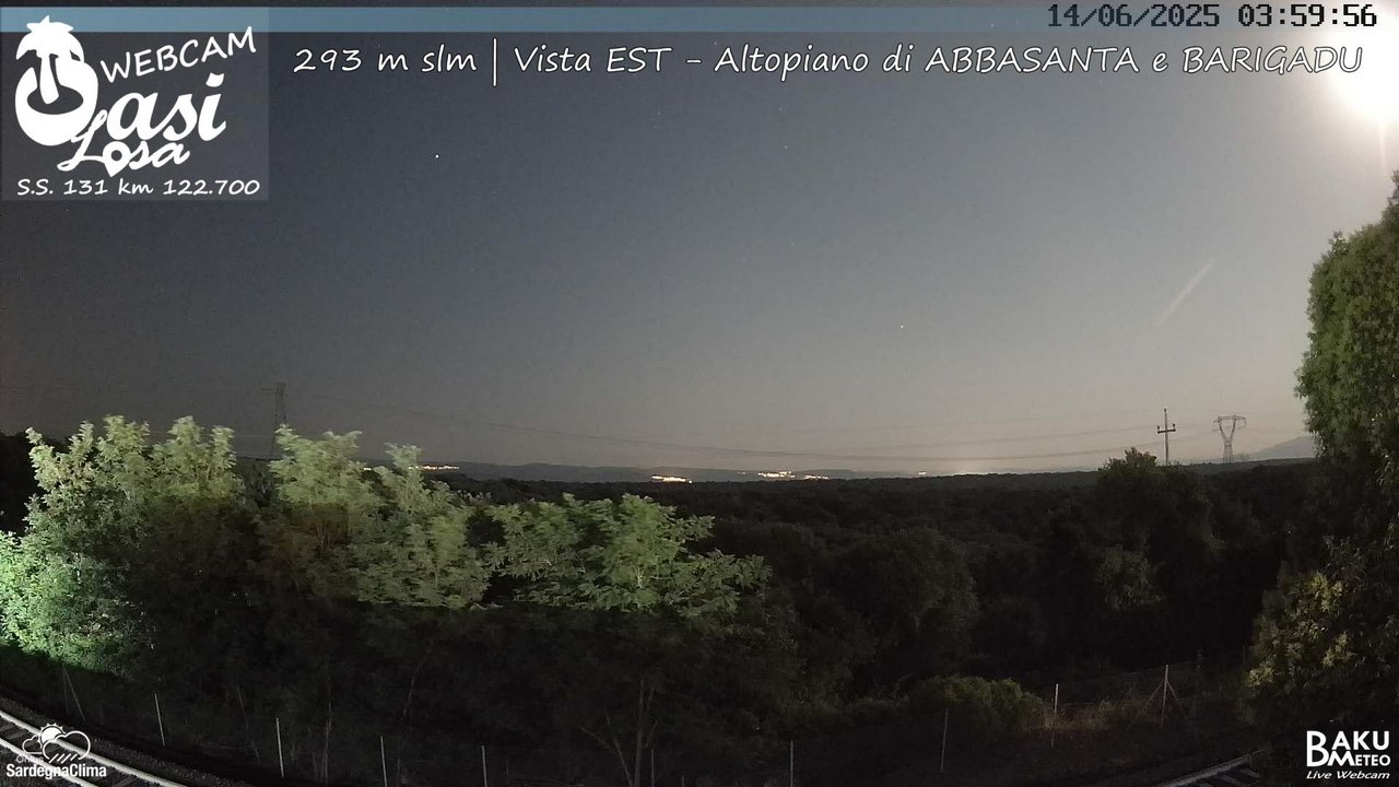 time-lapse frame, Abbasanta webcam