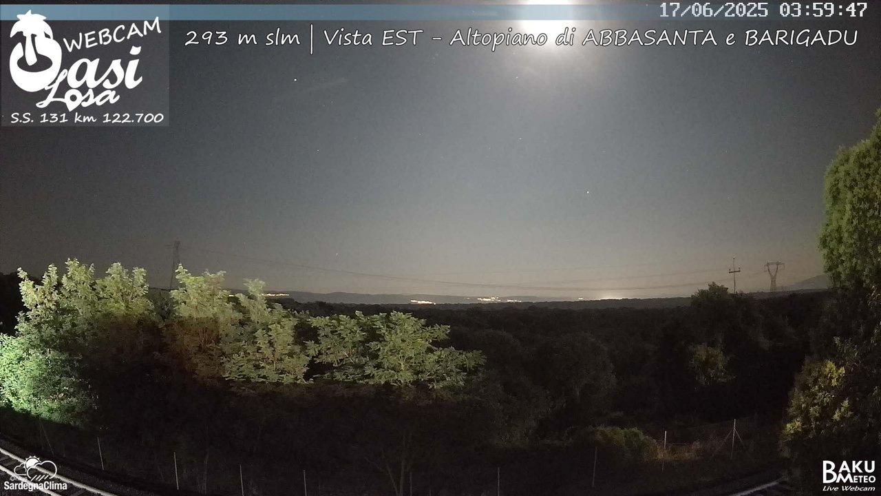 time-lapse frame, Abbasanta webcam