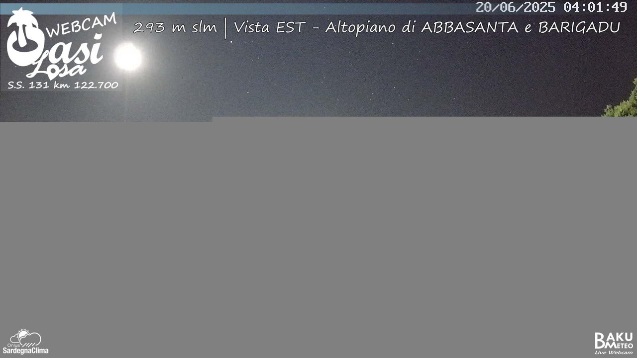 time-lapse frame, Abbasanta webcam