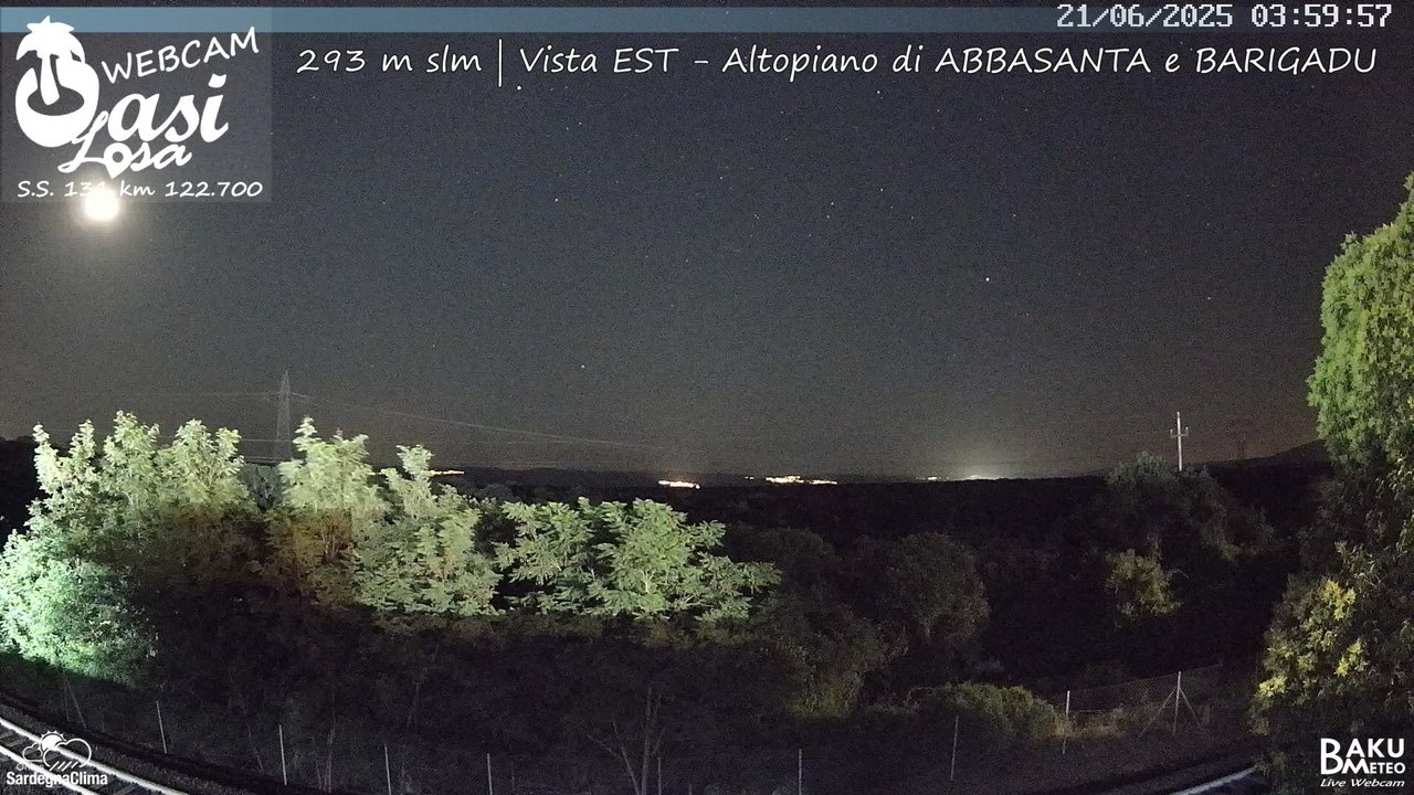 time-lapse frame, Abbasanta webcam