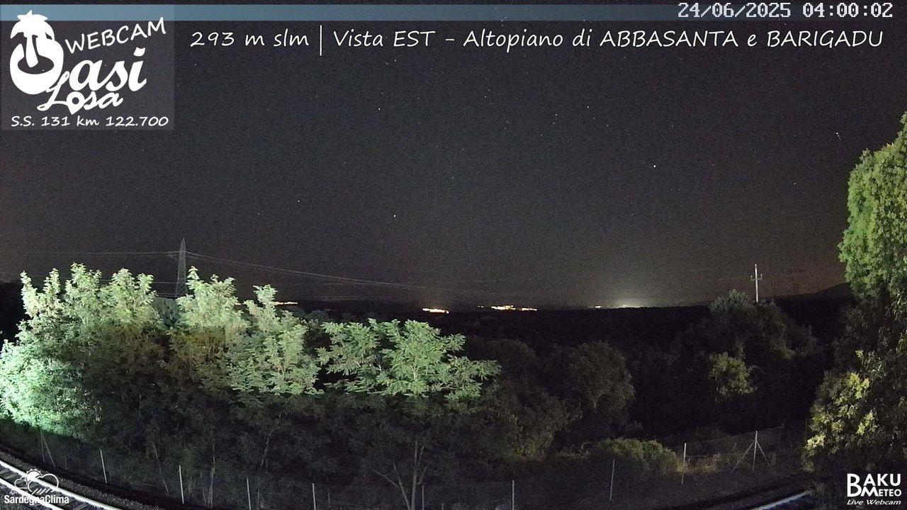 time-lapse frame, Abbasanta webcam