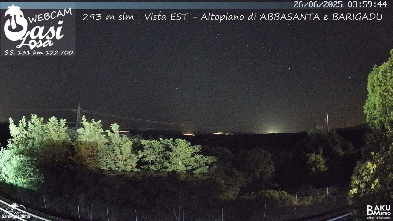 time-lapse frame, Abbasanta webcam