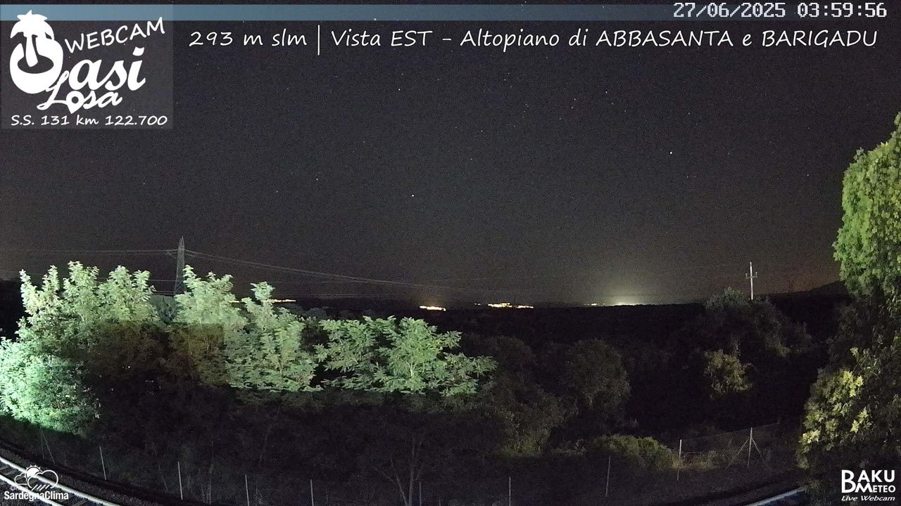 time-lapse frame, Abbasanta webcam