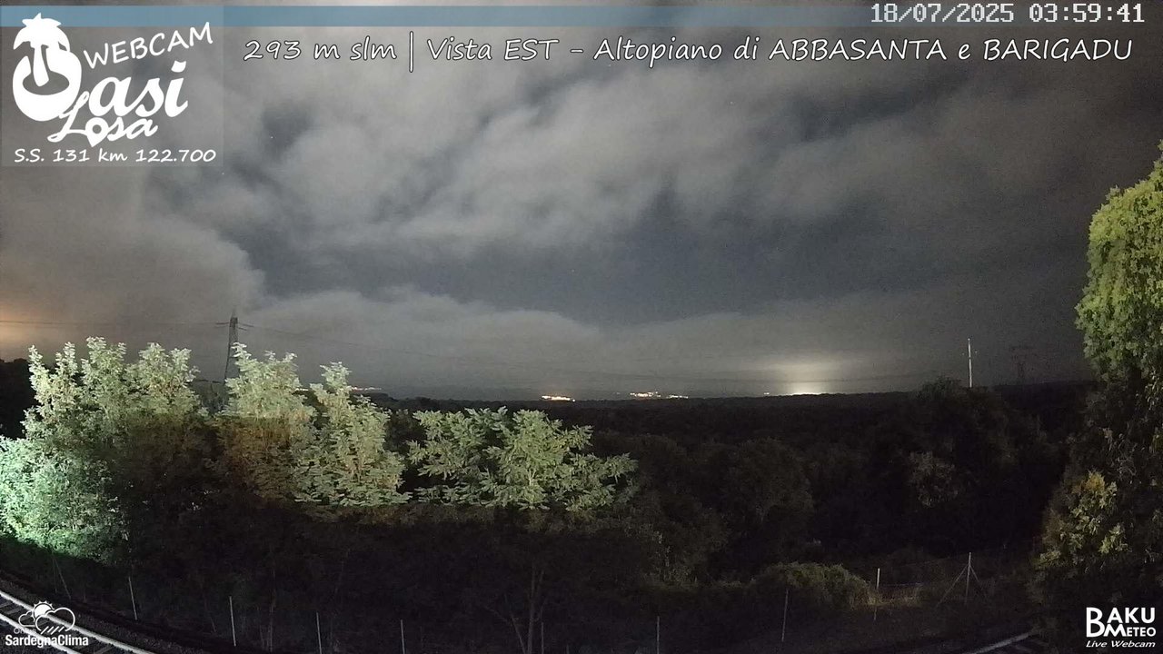 time-lapse frame, Abbasanta webcam