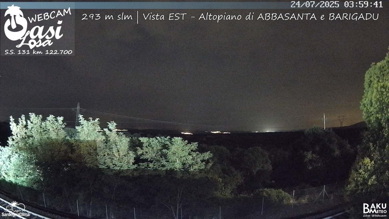 time-lapse frame, Abbasanta webcam