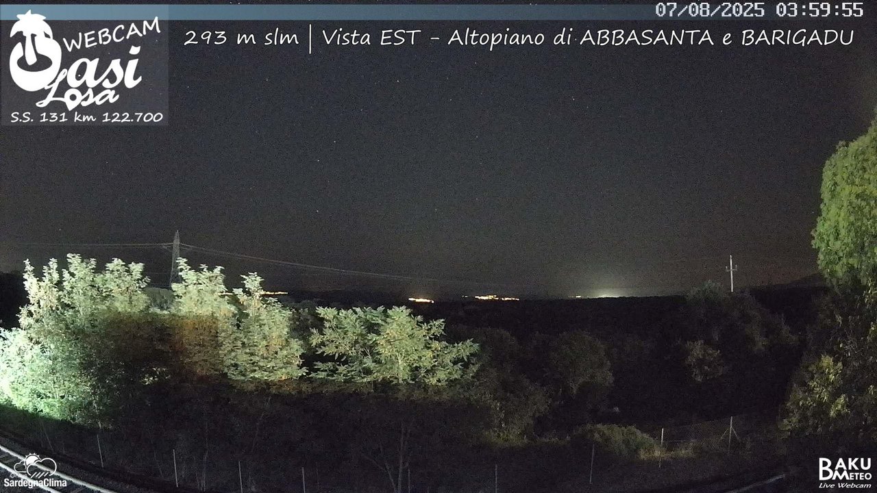 time-lapse frame, Abbasanta webcam
