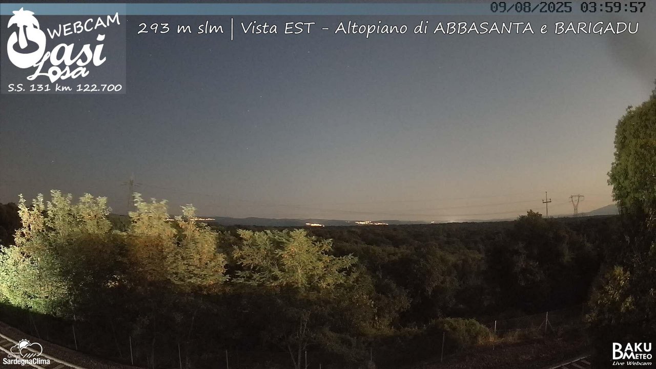 time-lapse frame, Abbasanta webcam