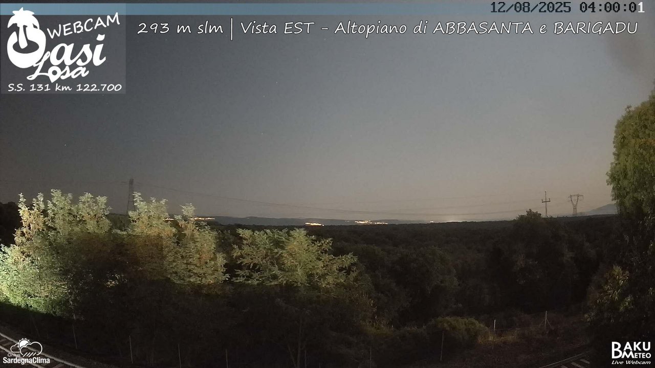 time-lapse frame, Abbasanta webcam
