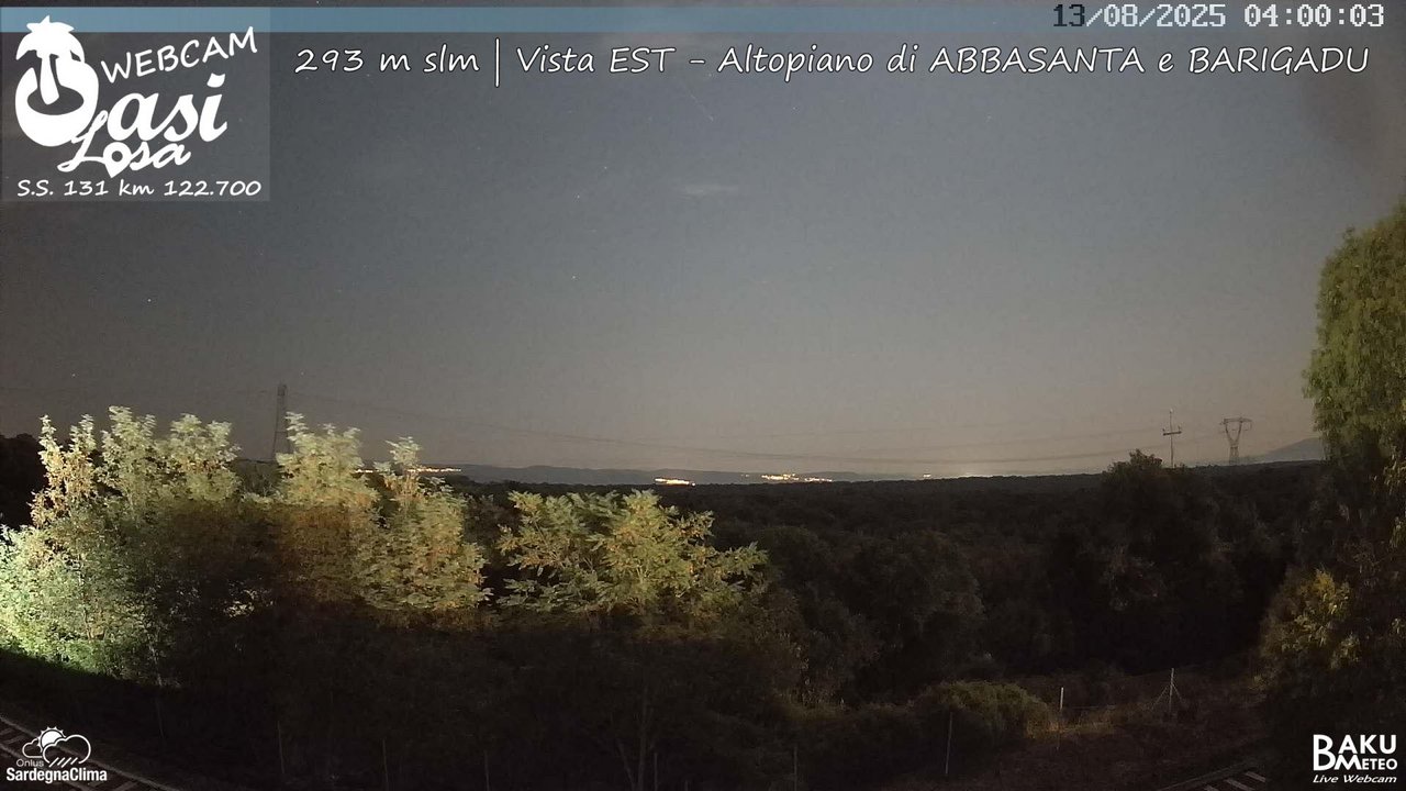 time-lapse frame, Abbasanta webcam