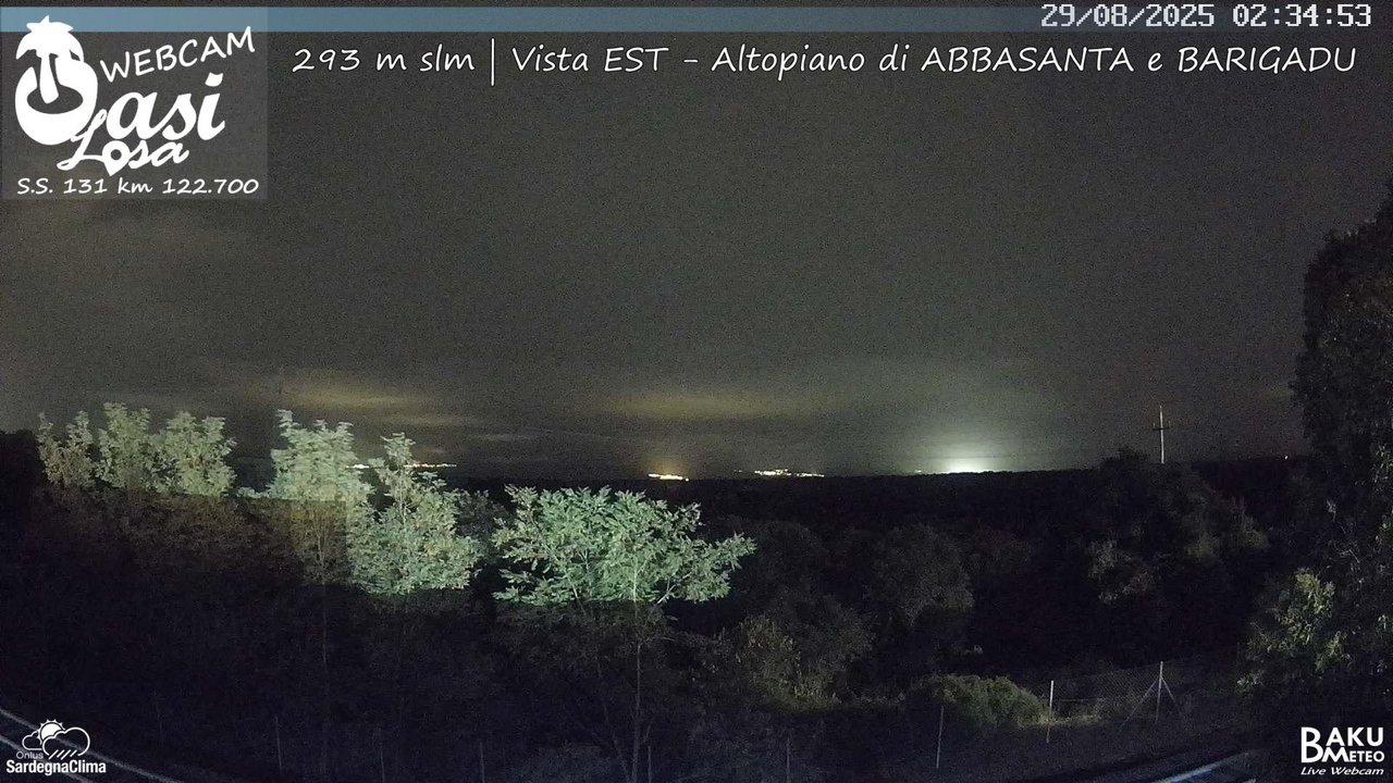 time-lapse frame, Abbasanta webcam