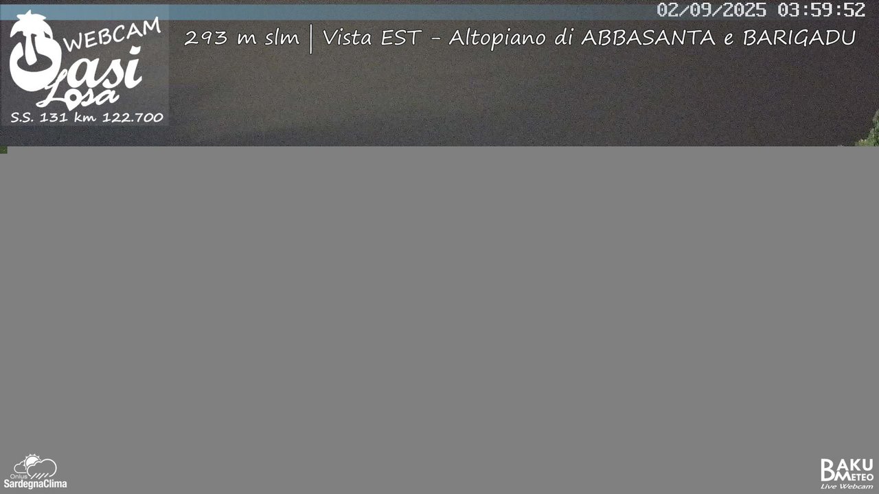 time-lapse frame, Abbasanta webcam