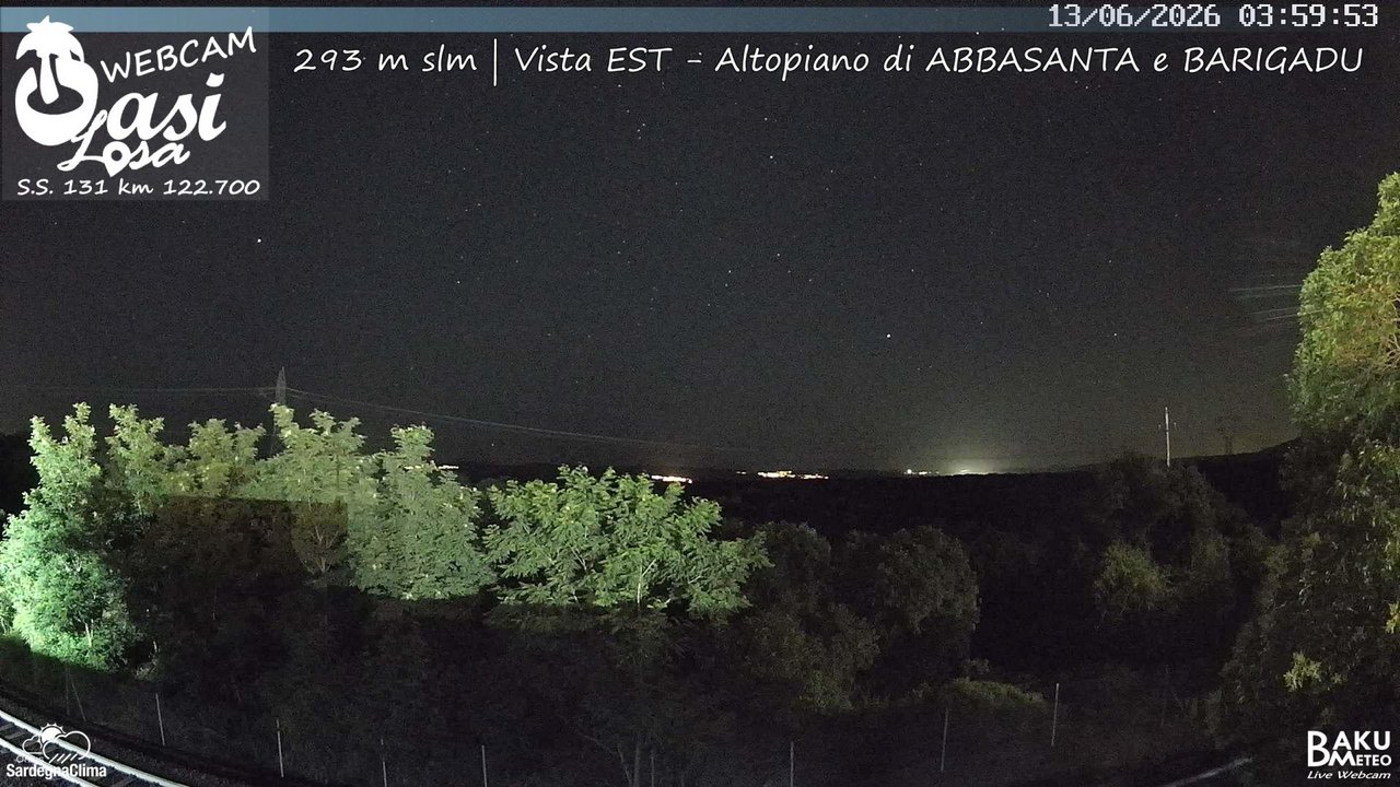 time-lapse frame, Abbasanta webcam