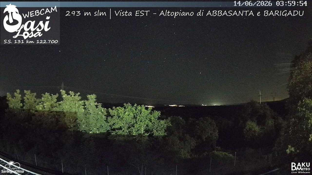 time-lapse frame, Abbasanta webcam