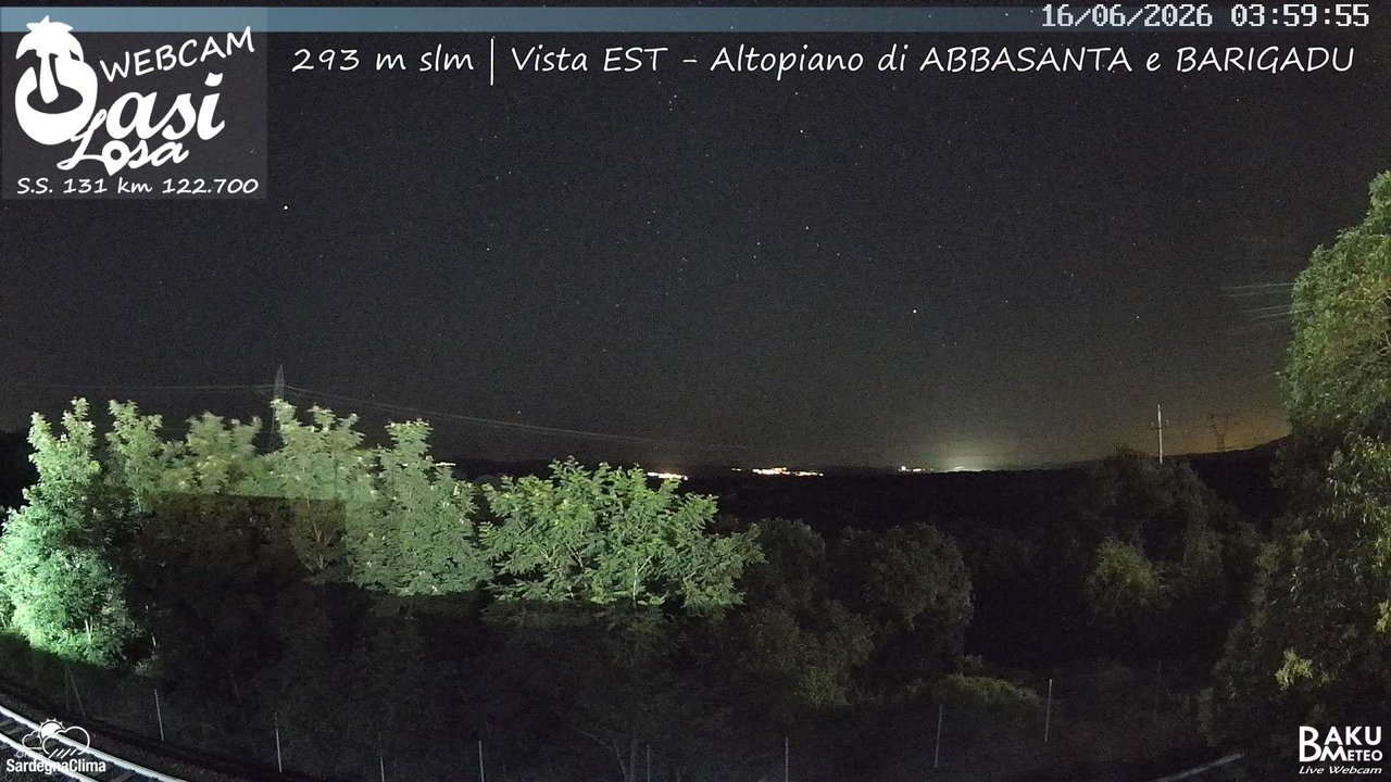 time-lapse frame, Abbasanta webcam