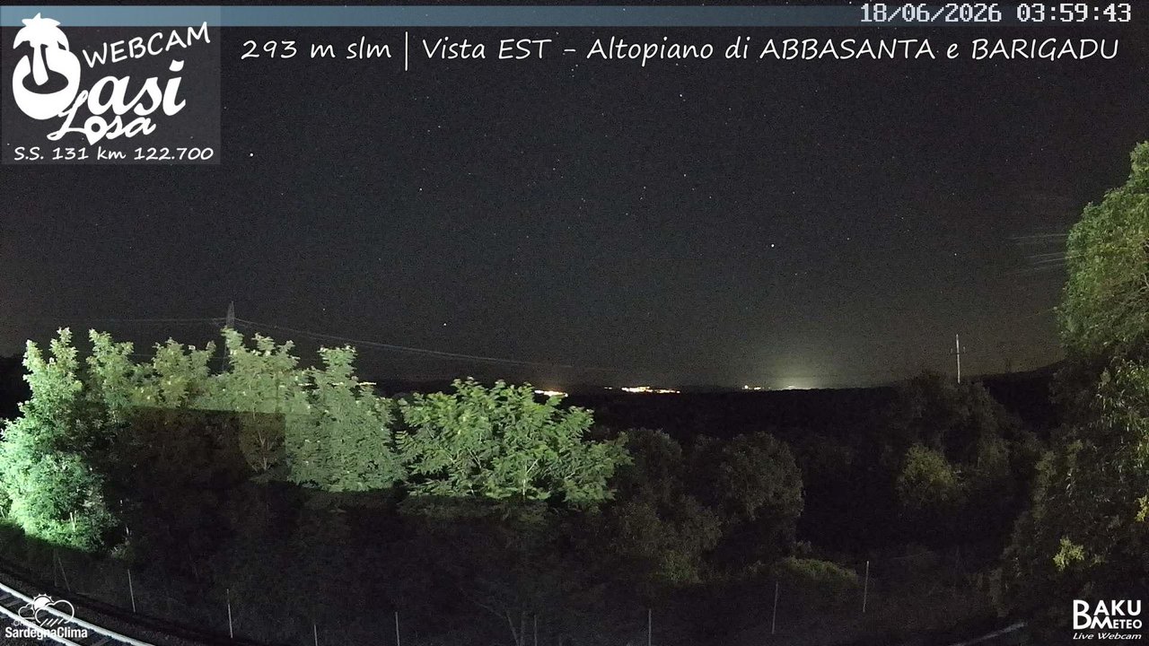 time-lapse frame, Abbasanta webcam