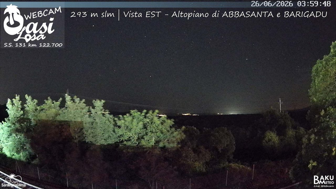 time-lapse frame, Abbasanta webcam