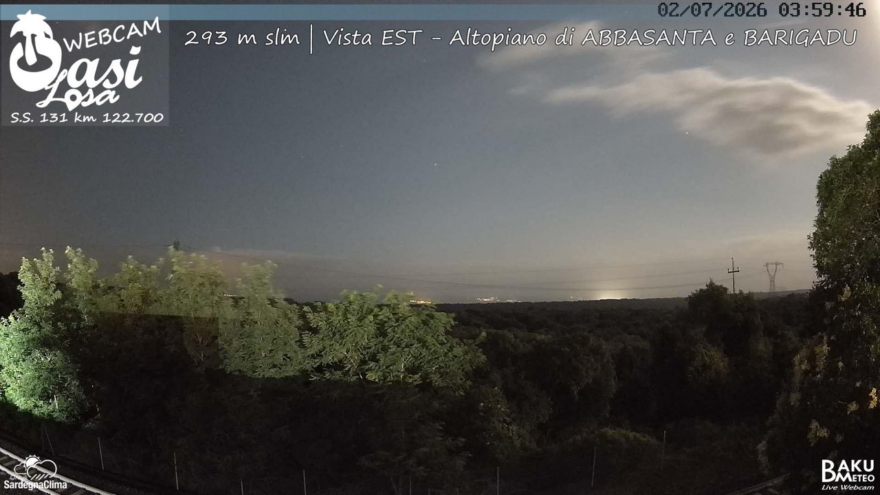 time-lapse frame, Abbasanta webcam