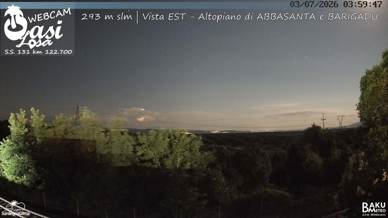 time-lapse frame, Abbasanta webcam