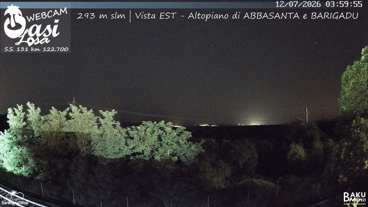 time-lapse frame, Abbasanta webcam