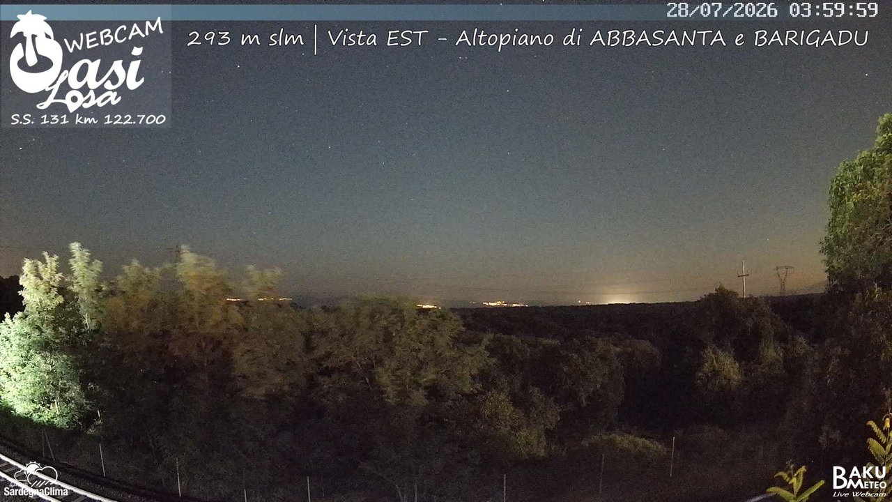 time-lapse frame, Abbasanta webcam