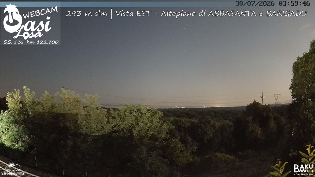 time-lapse frame, Abbasanta webcam
