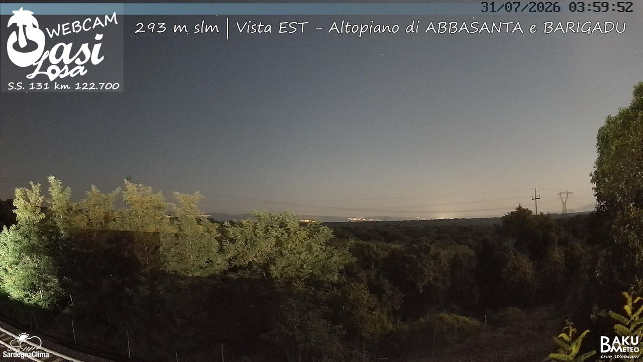 time-lapse frame, Abbasanta webcam