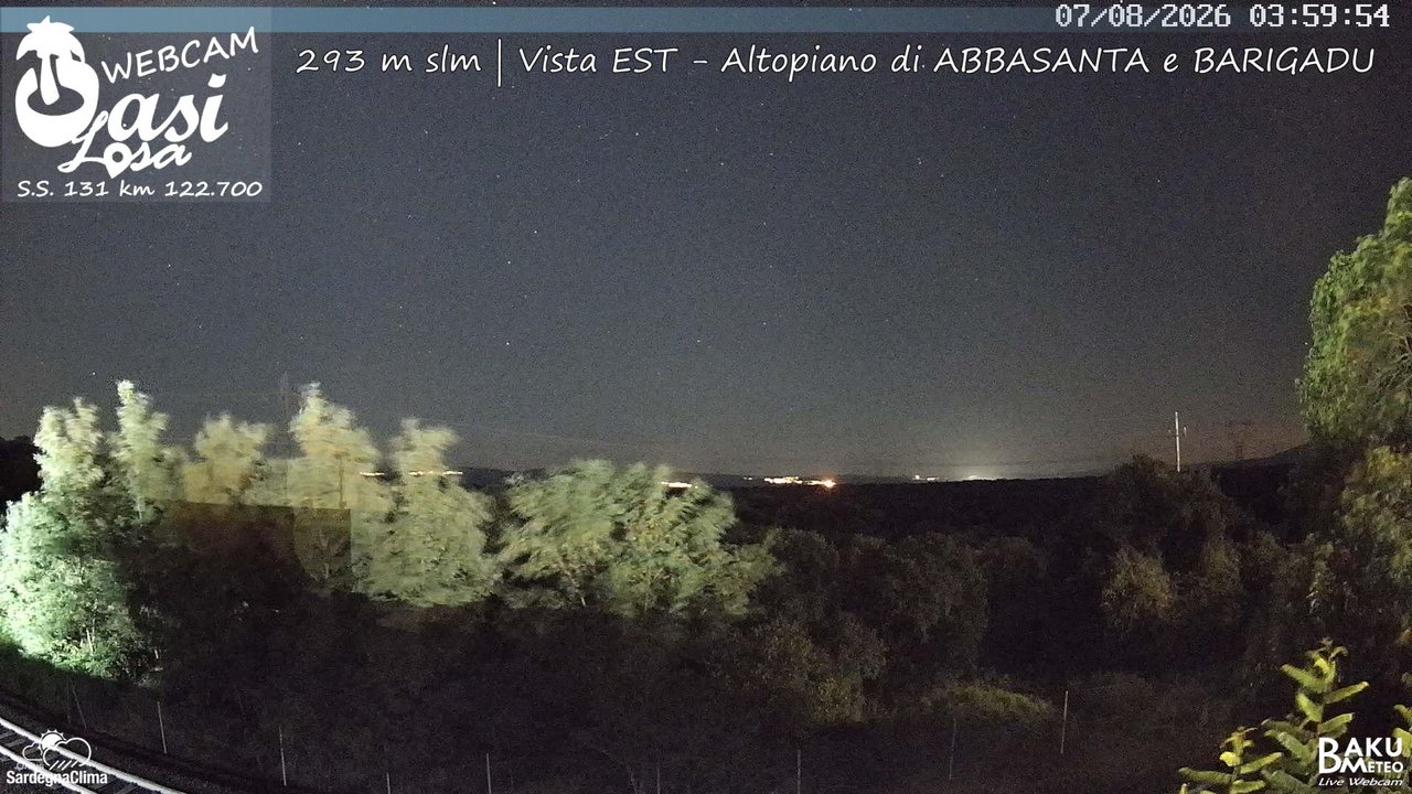 time-lapse frame, Abbasanta webcam