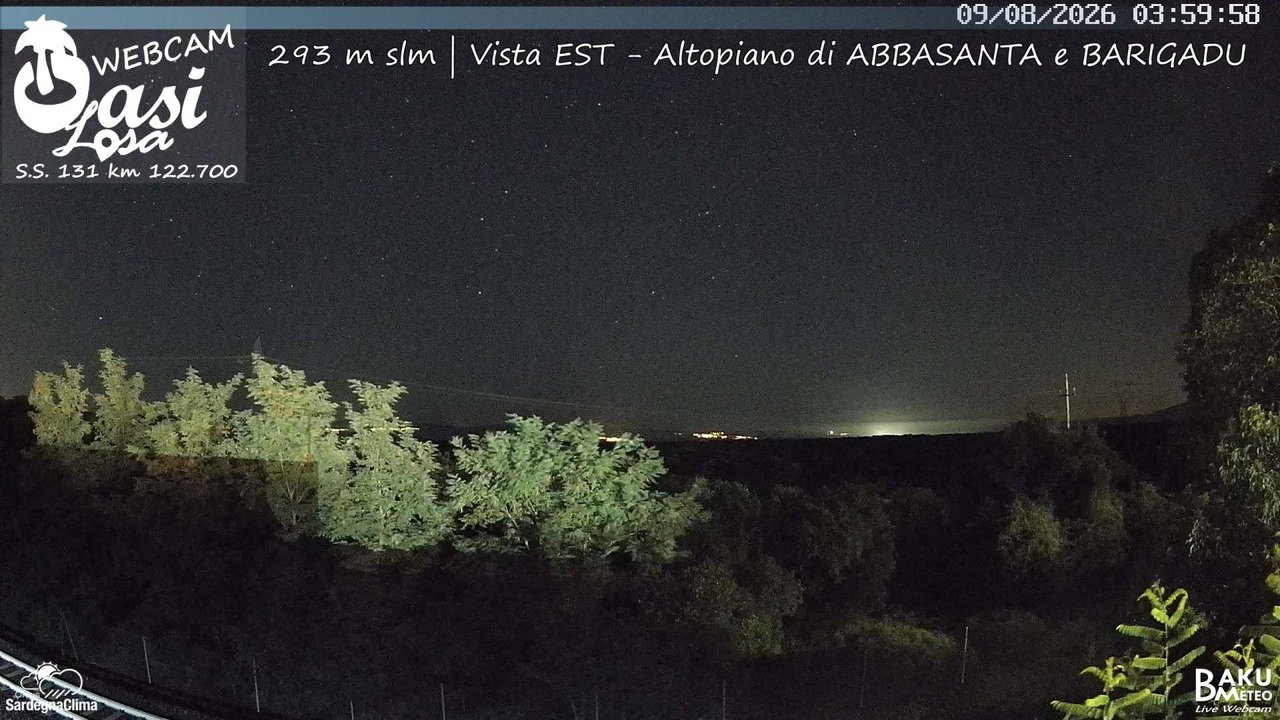 time-lapse frame, Abbasanta webcam