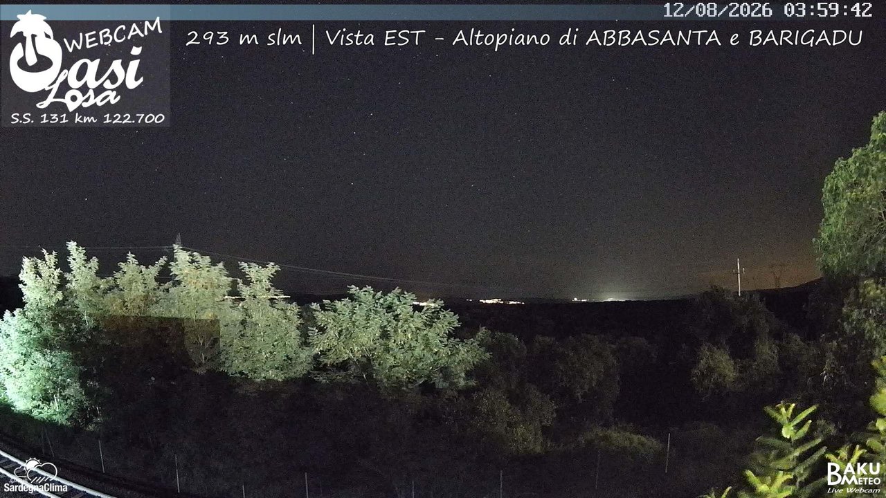 time-lapse frame, Abbasanta webcam