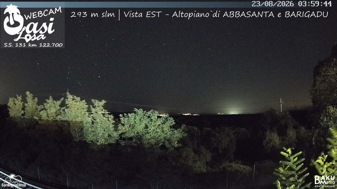 time-lapse frame, Abbasanta webcam
