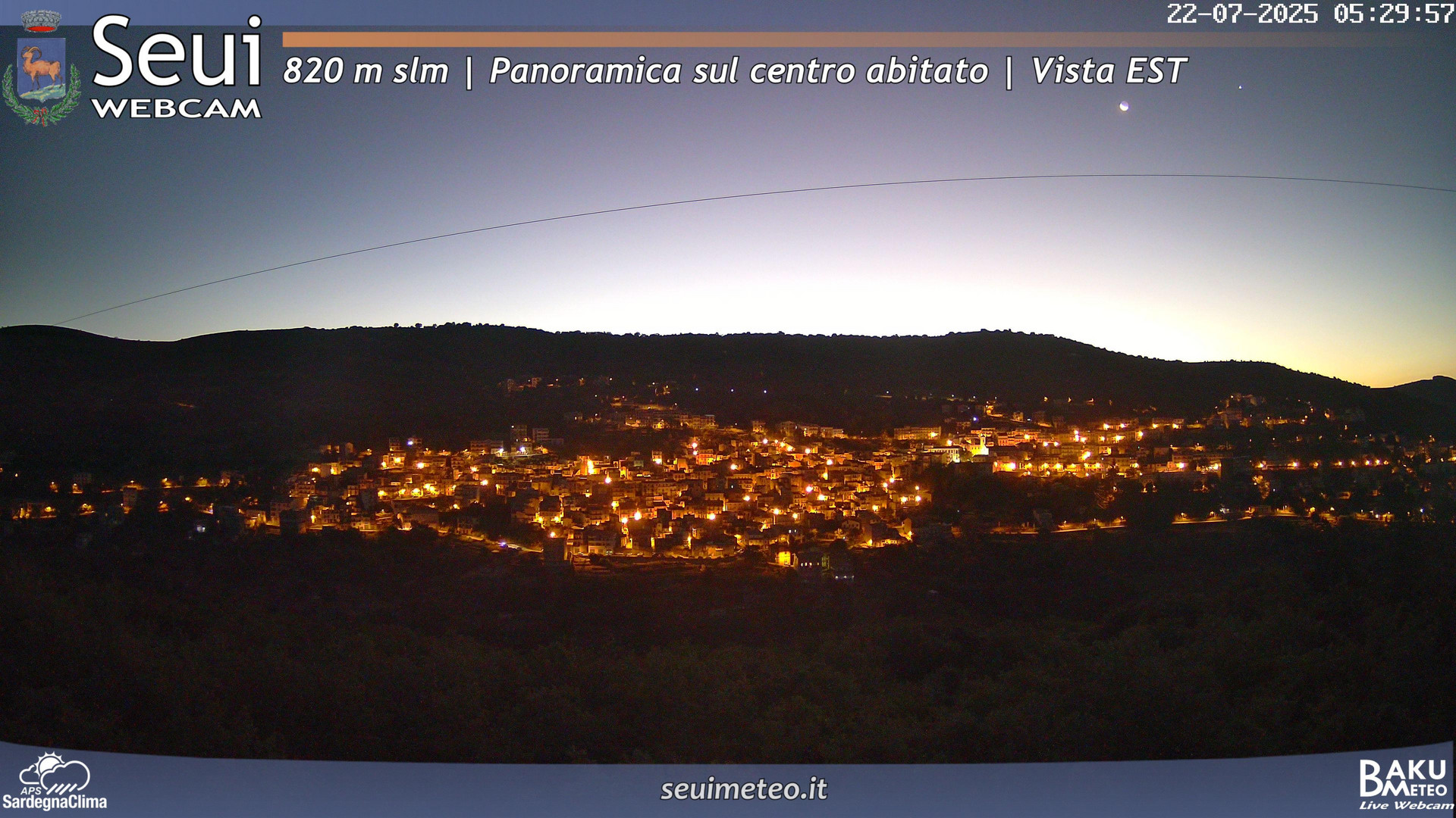 time-lapse frame, Seui Cuccaioni webcam