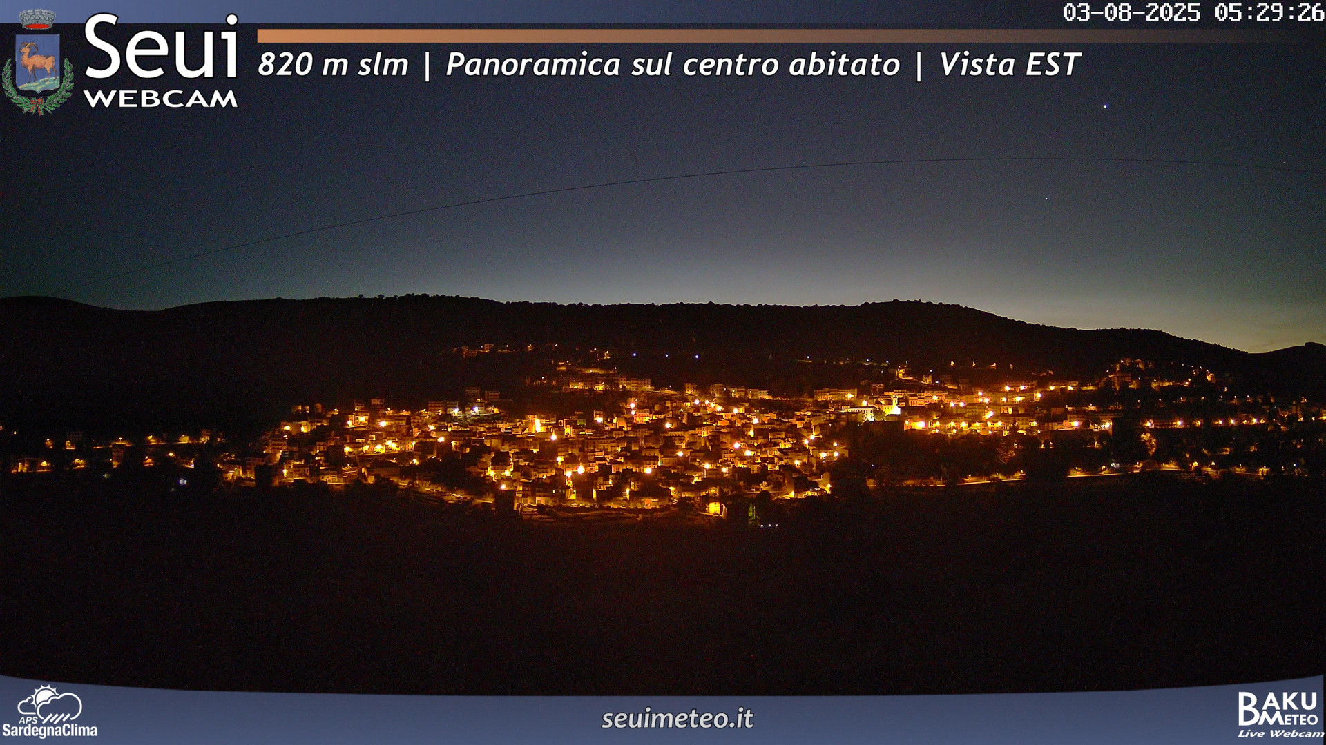 time-lapse frame, Seui Cuccaioni webcam
