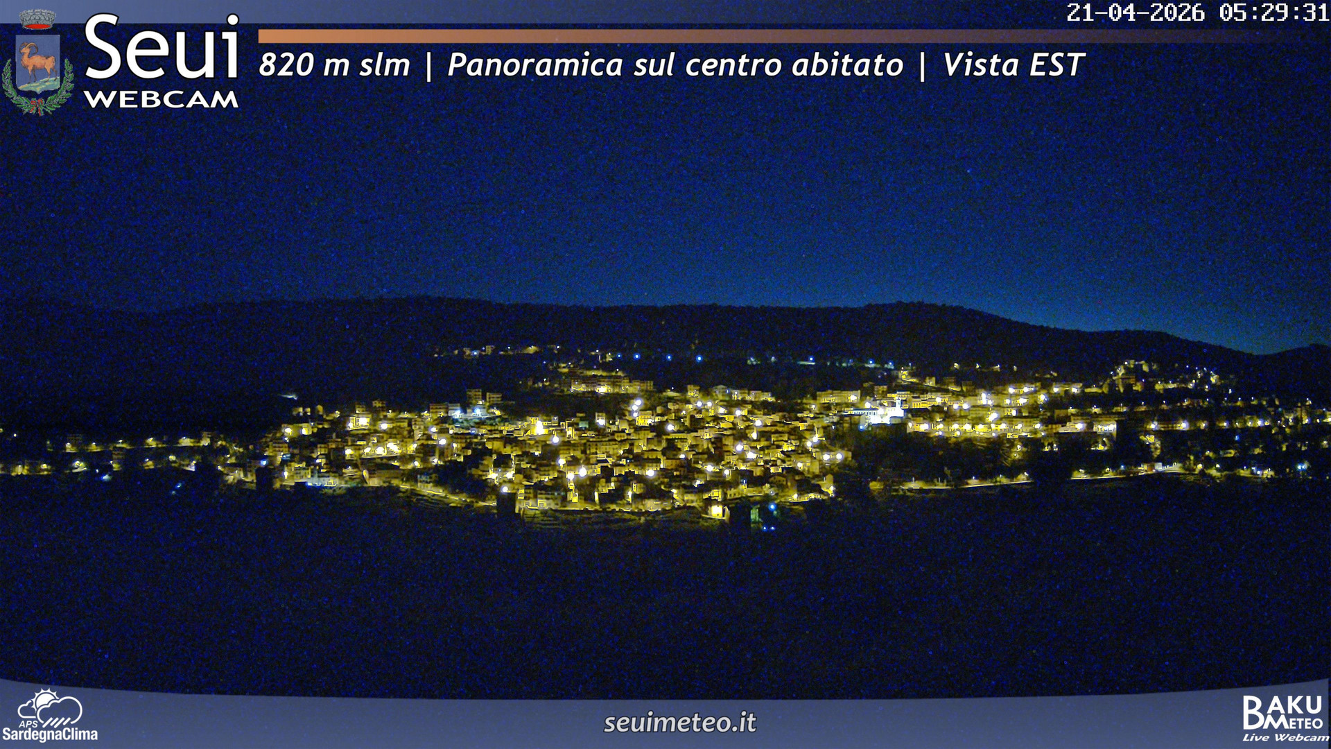 time-lapse frame, Seui Cuccaioni webcam